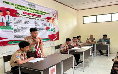 Debat Calon Ketua dan Wakil Ketua OSIM MTsN 3 Pandeglang Prode 2025-2026